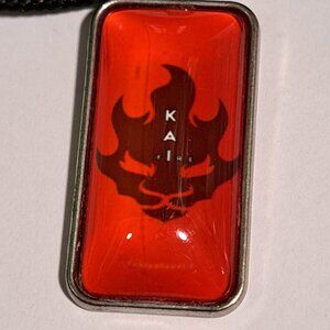 ninjago Kai fire red and silver color pendant necklace